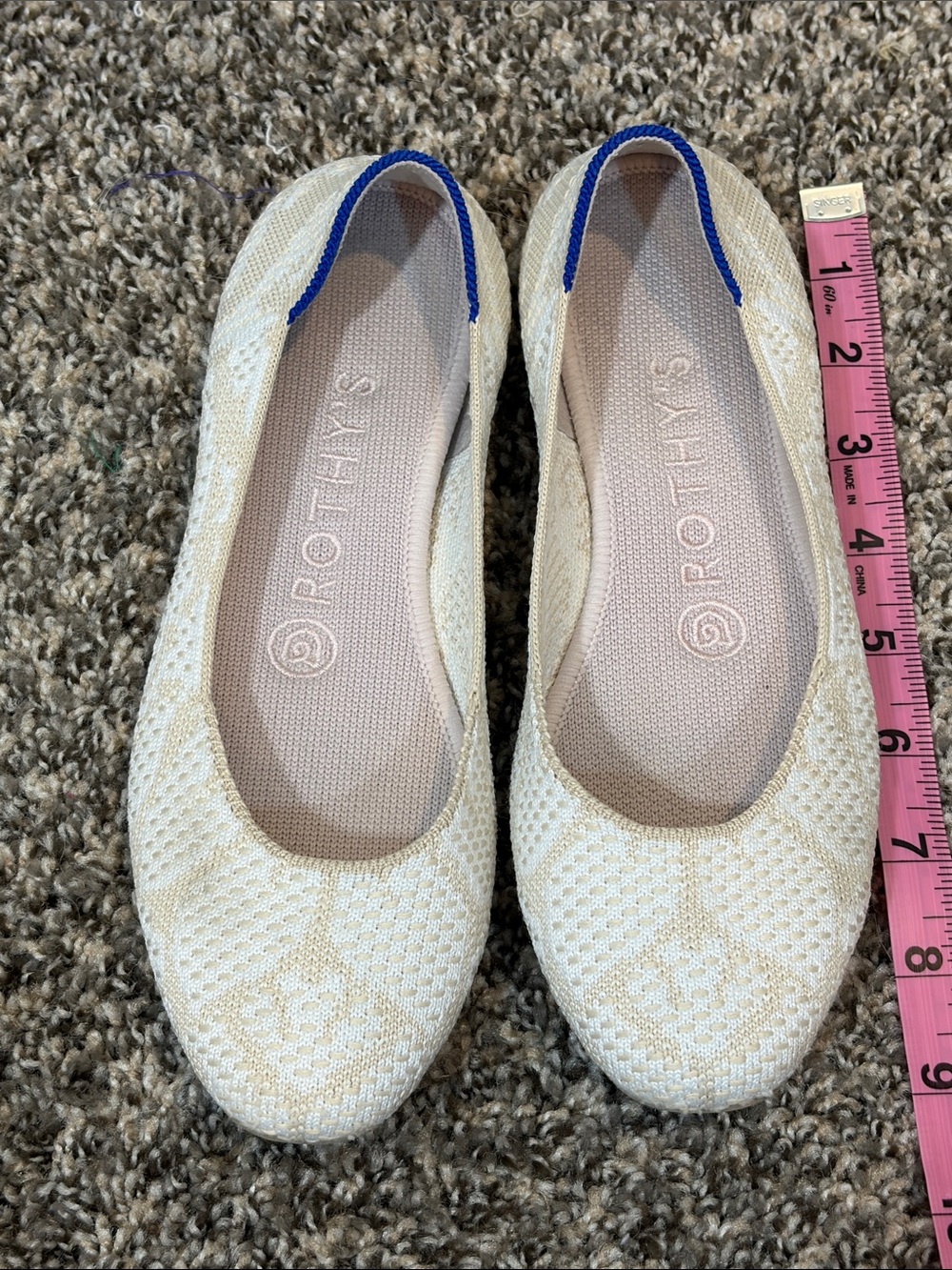 Rothy's Cream lace look Ballet Flats